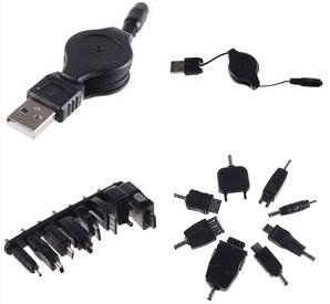 Φορτιστής USB για 8 διαφορετικούς τύπους κινητών